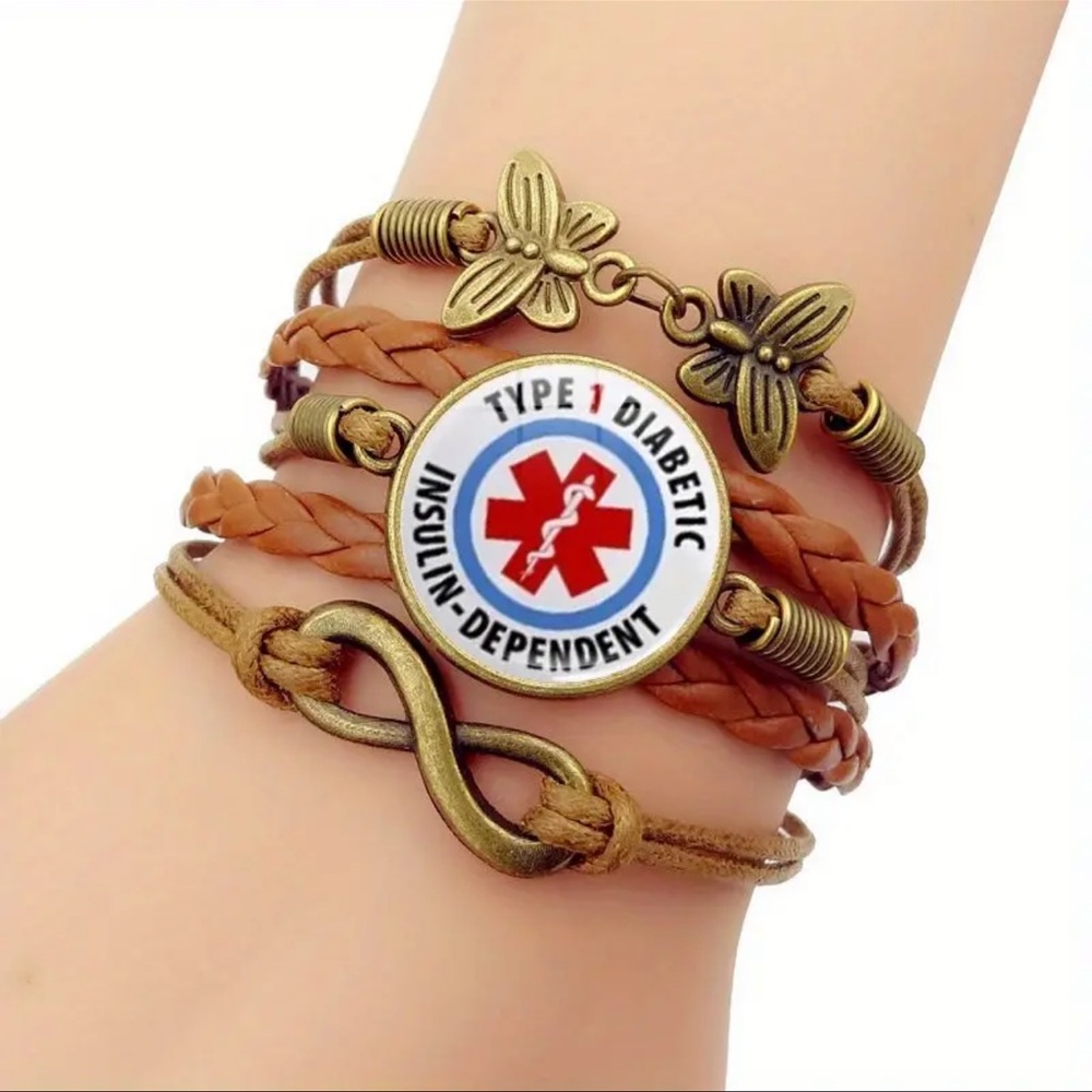 Diabetic Warning Bracelet, NWT, Boho style